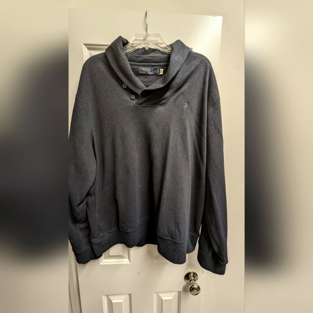 Ralph Lauren Polo shawl sweater XL